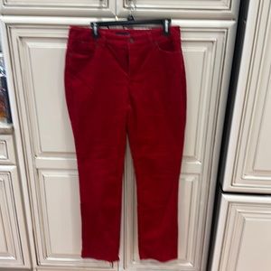 Talbots size 10 deep red corduroy pant